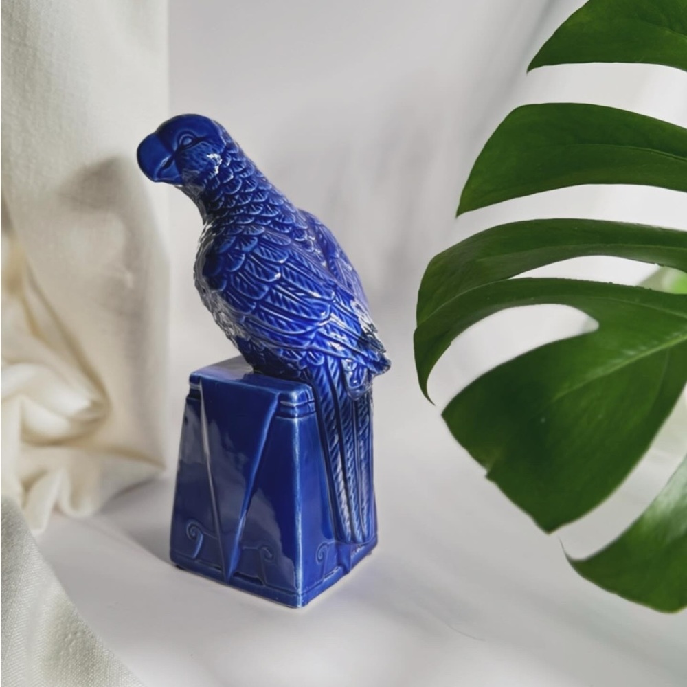 Blue Ceramic Parrot • CB2 x Matthew Williamson
